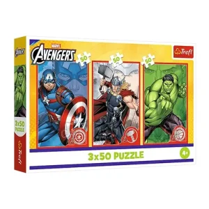 Trefl Puzzles - 3x50 - Your hero / Disney Marvel The Avengers_FSC Mix 70%